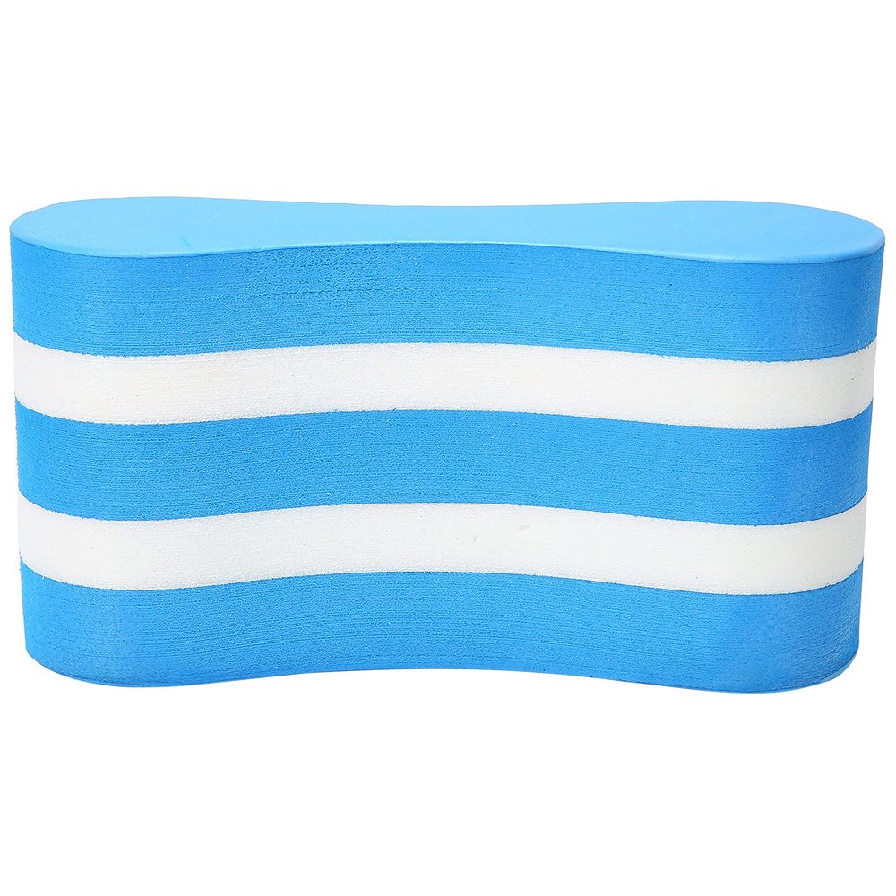 Pull Buoy Leg fl-Oat, 9 1x4 7in EVA 5 Layer Foam Swim Clip Leg Board, Pool Training Aid Legs and HIPS Support, Core Fitness Strength Exercise Equipment for Swimming Beginnners (Blue and White)