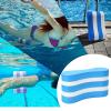 Pull Buoy Leg fl-Oat, 9 1x4 7in EVA 5 Layer Foam Swim Clip Leg Board, Pool Training Aid Legs and HIPS Support, Core Fitness Strength Exercise Equipment for Swimming Beginnners (Blue and White) view 4