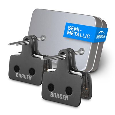 Borgen 2 Pairs Bike Brake Pads, Bicycle Brake Pads Compatible with Shimano K03S Bicycle Brakes Pads Suitable for Ultegra, Dura Ace, BR-RS, XTR, GRX