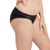 Maidenform Women's Moderate Protection Period Bikini Panties, Built-in Liner, Odor Guard, 3-Pack, Black/Sparrow Brown Leopard/Black view 3