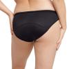 Maidenform Women's Moderate Protection Period Bikini Panties, Built-in Liner, Odor Guard, 3-Pack, Black/Sparrow Brown Leopard/Black view 4