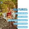 Sporti Women's Solid Cover Up Swim Skirt - Nutmeg - Small view 4