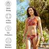 Sporti Active High Neck Crop Bikini Top - Jade - X-Small view 4