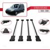 Compatible with Citroen Berlingo (M59) 2003-2008 Fly Model Car Roof Rack Cross Bar Grey Aluminium 4 Bars view 3