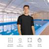 Sporti Men's Rash Guard Shirts - Short Sleeve Swim Shirts - UPF 50+ UV Sun Protection - Suitable for Sport & Activities - Men's SS UPF 50 Comfort Fit II Rashguard - Black - X-Large view 4