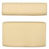 Boat Cooler Seat Cushions | Heat Pleated Beige (Set of 2) view 2