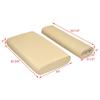 Boat Cooler Seat Cushions | Heat Pleated Beige (Set of 2) view 4