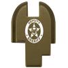 NDZ Performance Slide Cover Back Plate for Springfield Hellcat, Hellcat Pro & Comp  Black Laser Engraved Anodized Aluminum  USA Made  Deputy Sheriff Eagle Logo view 1
