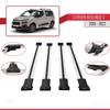 apline Compatible with Citroen Berlingo 3 (K9) 2019-2022 Fly Model Car Roof Rack Cross Bar Grey Aluminium 4 Bars view 3