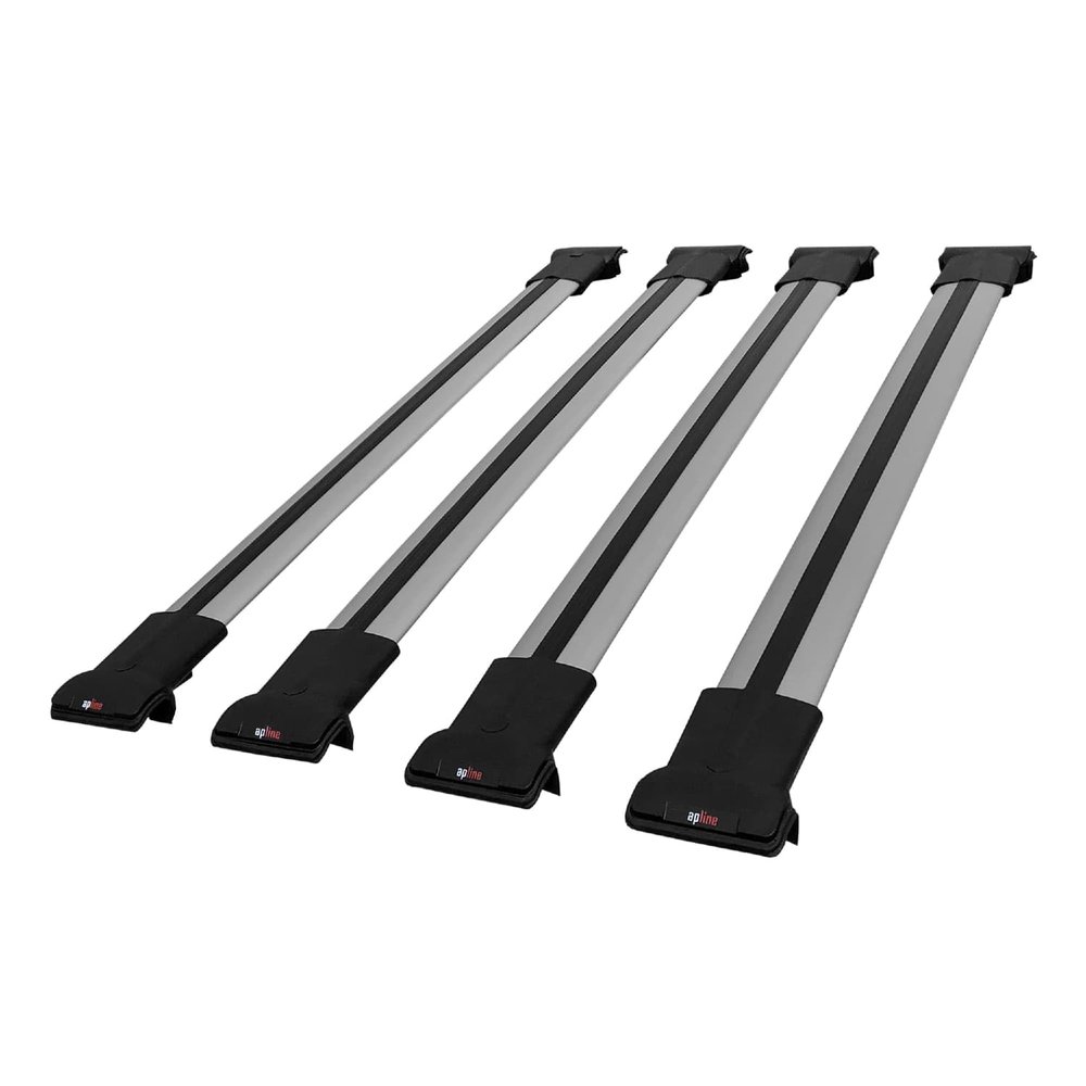 apline Compatible with Citroen Nemo 3 (225) 2008-2017 Fly Model Car Roof Rack Cross Bar Grey Aluminium 4 Bars