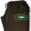 CornBorn North Dakota Fighting Hawks Sweatpants - Premium Fleece North Dakota Arch Primary Logo - Black - 3X view 2