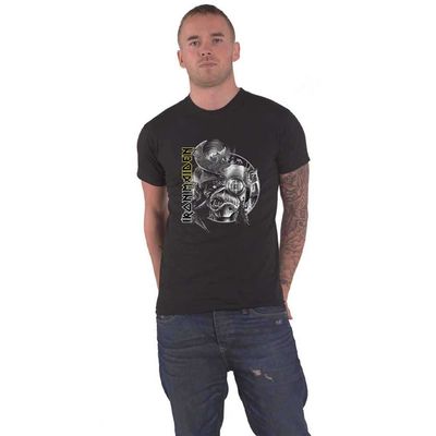 Rock Off officially licensed products Men's Iron Maiden The Future Past Tour '23 Greyscale T-Shirt X-Large Black