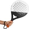 LAPAT Carbon Fiber Padel Racket with Cover Bag - Professional Paddle Tennis Racquet for Adults Beginner & Intermediate - Lightweight EVA Foam POP Court Paddle (White Oslo) view 4