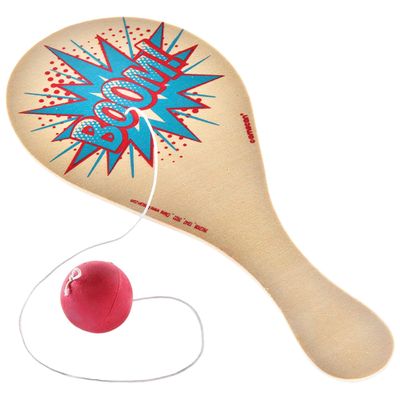 Multicolor Boom Paddle Ball (Pack Of 8) - 8.75" X 4" - Fun Design, Perfect for Beach, Gatherings, Indoor/Outdoor Events, Party Activities, & More