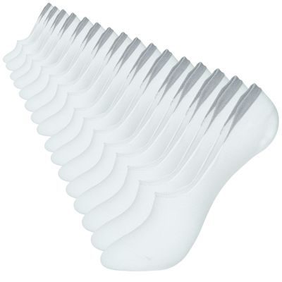 YEJIMONG No Show Socks Womens 8 Pairs Non Slip Thin Cotton Invisible Flat Boat Line Low Cut Socks, Medium (White - 8 Pairs)