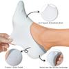 YEJIMONG No Show Socks Womens 8 Pairs Non Slip Thin Cotton Invisible Flat Boat Line Low Cut Socks, Medium (White - 8 Pairs) view 3