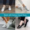 YEJIMONG No Show Socks Womens 8 Pairs Non Slip Thin Cotton Invisible Flat Boat Line Low Cut Socks, Medium (White - 8 Pairs) view 4