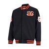 Ultra Game NFL Official Adults Classic Varsity Coaches Jacket Coat - Unisex, Cincinnati Bengals, Team Color, Small view 2