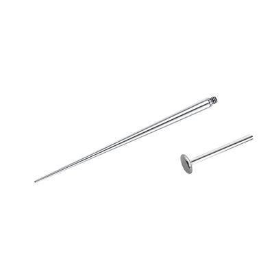 Satix 18G Press Fit Internal Threaded Push Pop Insertion Pin Taper for Labret Lip Monroe Tragus Earring Stud Piercing Push in Stretching Kit Assistant Tool