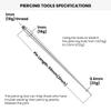 Satix 18G Press Fit Internal Threaded Push Pop Insertion Pin Taper for Labret Lip Monroe Tragus Earring Stud Piercing Push in Stretching Kit Assistant Tool view 2
