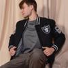 Ultra Game NFL Official Adults Classic Varsity Coaches Jacket Coat - Unisex, Baltimore Ravens, Team Color, Medium view 4
