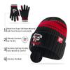 Ultra Game NFL Official Adults Super Soft Winter Beanie Knit Hat with Extra Warm Touch Screen Gloves, Green Bay Packers, Team Color, 1SIZE view 4