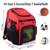 CapsLock Youth Soccer Bag - Boys Girls Soccer Backpack & Bags for Basketball, Volleyball & Football | Includes Separate Cleat and Ball Compartment, and Convenient Fence Hook. view 2