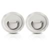 RiToEasysports 2Pcs D Rings Patch,PVC D Rings Pad with Stainless Steel Fixed Buckle for Inflatable Boat, Raft, Dinghy, Kayak, Canoe (Gray) view 1