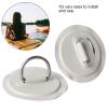RiToEasysports 2Pcs D Rings Patch,PVC D Rings Pad with Stainless Steel Fixed Buckle for Inflatable Boat, Raft, Dinghy, Kayak, Canoe (Gray) view 2