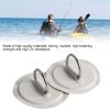 RiToEasysports 2Pcs D Rings Patch,PVC D Rings Pad with Stainless Steel Fixed Buckle for Inflatable Boat, Raft, Dinghy, Kayak, Canoe (Gray) view 4