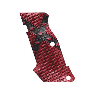 Tactical Mak Grips CZ Shadow 2 Shot Grip Black Gun Grips Natural Wood Grip 3D Texture with German Silver Carving Perfect for Your Holster Weapon Speed and Accuracy and Design (SH 2-Shot V3)