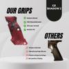 Tactical Mak Grips CZ Shadow 2 Shot Grip Black Gun Grips Natural Wood Grip 3D Texture with German Silver Carving Perfect for Your Holster Weapon Speed and Accuracy and Design (SH 2-Shot V3) view 4