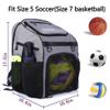 Youth Soccer Bag - Boys Girls Soccer Backpack & Bags for Basketball, Volleyball & Football | Includes Separate Cleat and Ball Compartment, and Convenient Fence Hook. view 2