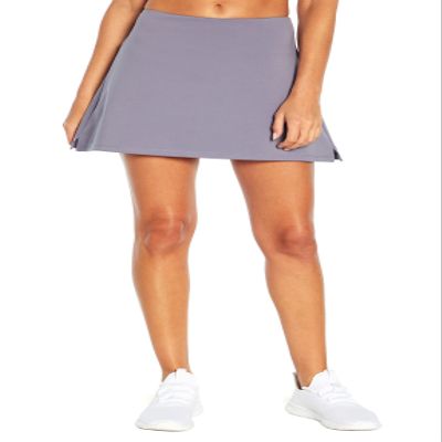 Zobha Women's Dana High Rise Pocket Skort, Blue Granite, X-Large