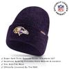 Ultra Game NFL Official Adults Unisex Super Soft Marl Knit Winter Beanie Knit Hat with Extra Warm Touch Screen Gloves, Baltimore Ravens, Team Color, 1SIZE view 2