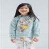 Disney Minnie Mouse Little Girls Fleece Pullover Hoodie and Pants Outfit Set Green/White 6 view 2