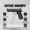 Tactical Mak Grips CZ Shadow 2 Grip Black Gun Grips Natural Wood Grip 3D Texture with German Silver Carving Perfect for Your Holster Weapon Speed and Accuracy and Design (SH2 V1) view 2