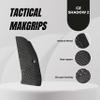 Tactical Mak Grips CZ Shadow 2 Grip Black Gun Grips Natural Wood Grip 3D Texture with German Silver Carving Perfect for Your Holster Weapon Speed and Accuracy and Design (SH2 V1) view 3