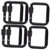 6pcs Camping Button Useful Buckle Sturdy Buckle Mountain Climbing Buckle Camping Keychain Durable Buckle Mouth-Shaped Buckle Heavy Duty Carabiner Outdoor Square Buckle Key Ring view 1