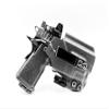 Model 1 Light Bearing Holster for Staccato CS - TLR7A, IWB, AIWB, Right & Left Hand (Left Hand W/Mag - Carbon Grey) view 1