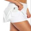 Marika Women's Gracie High Rise Pocket Skort, White, Small view 4