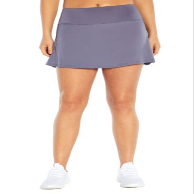 Marika Women's Carla High Rise Back Pocket Skort, Blue Granite, Large