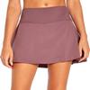 Marika Women's Carla High Rise Back Pocket Skort, Black Plum, X-Large view 1