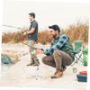 WHAMVOX Sturdy Three Ground Stake Ice Fishing Stand Folding Rod Stand Sea Pole Bracket and 360 Rotation for Easy Angling view 3