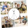 WHAMVOX Sturdy Three Ground Stake Ice Fishing Stand Folding Rod Stand Sea Pole Bracket and 360 Rotation for Easy Angling view 4