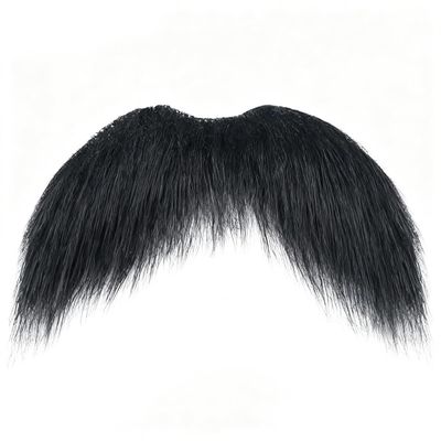 DIY Self Adhesive Fake Mustache Fake Beard Material Novelty Mustaches for Costume and Halloween Festival Party (Black)