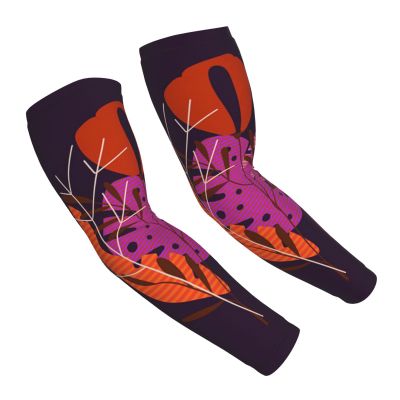 Woyaba Bohemian beautiful plant leaves twig boho arm sleeves,farslemers defense gardening sleeves sun protection compression arm sleeves for men,women or teenager