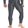 CHICTRY Men's Leggings Shiny Glossy Skinny Yoga Running Gym Fitness Workout Sport Pants Dark Grey Medium view 4