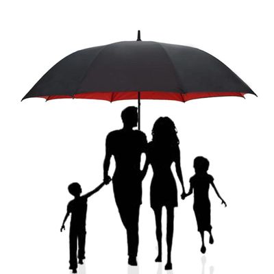 34 Inch Automatic Open Long Handle Golf Umbrella Super Large Double Canopy Windproof Waterproof Waterproof UV Stick Umbrella