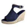 Wedge Sandals for Women Summer Dressy Open Toe Ankle Strap Platform Sandals Women Chunky Heel Outdoor Hollow Out Casual Orthopedic Sandals Comfortable Walking Shoes view 3